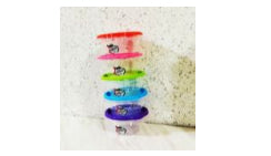 Tupper flor traslúcido redondo de 250 Ml.