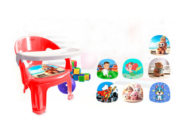 Silla champ infantil rosa y azul