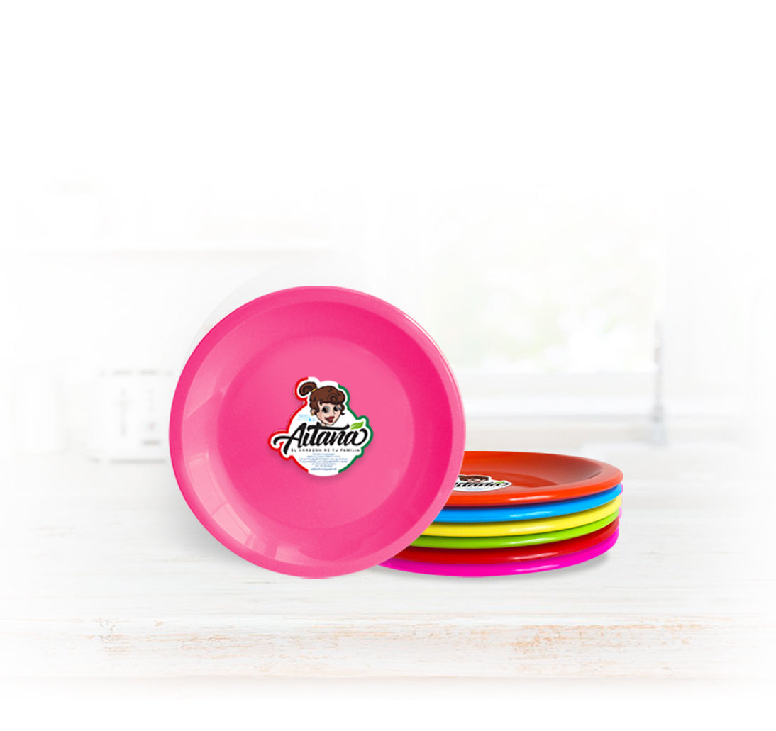 Plato de color postre 6.5