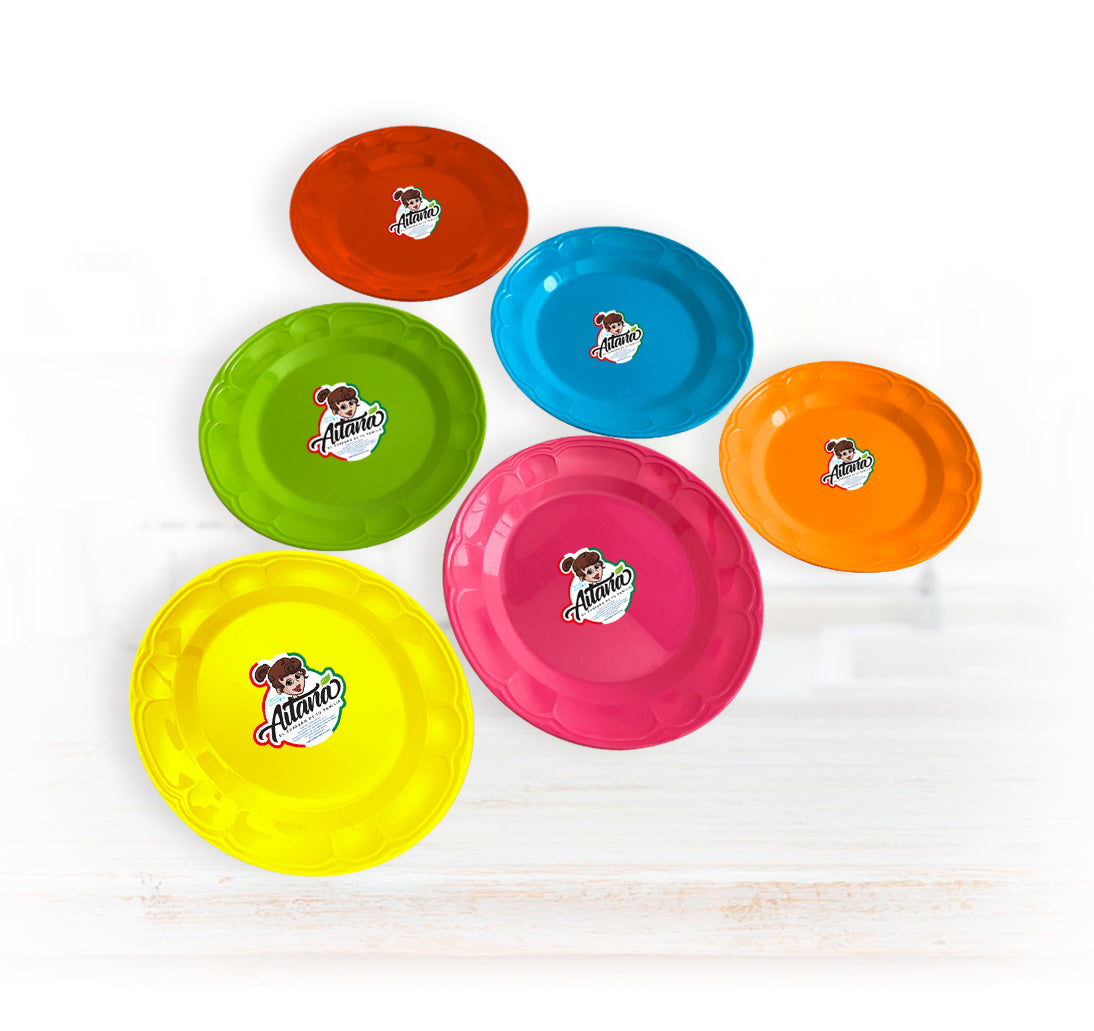 Plato trinche chico de color