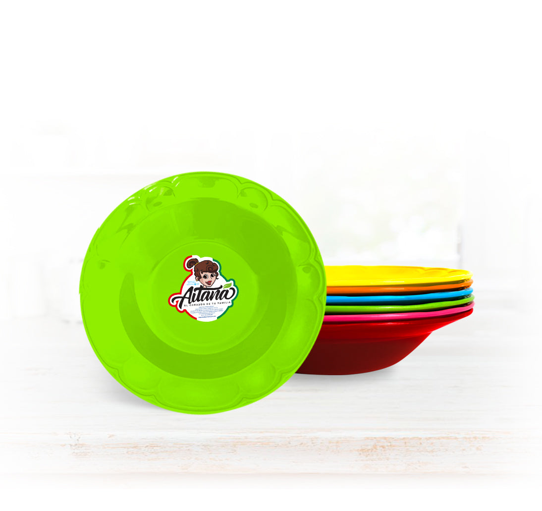 Plato sopero grande colores