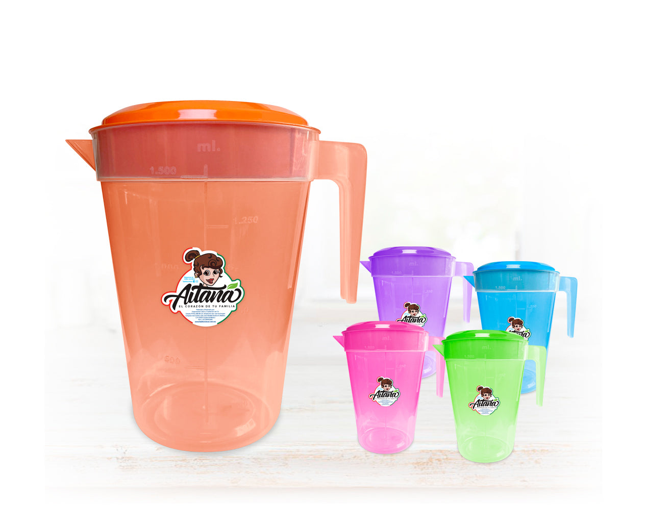 Jarra Julia 1.7 Lt. de color