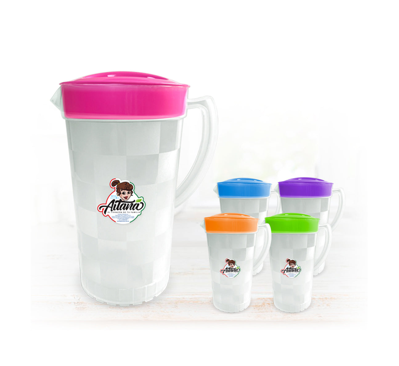 Jarra Aitana 2 Lt. traslúcida