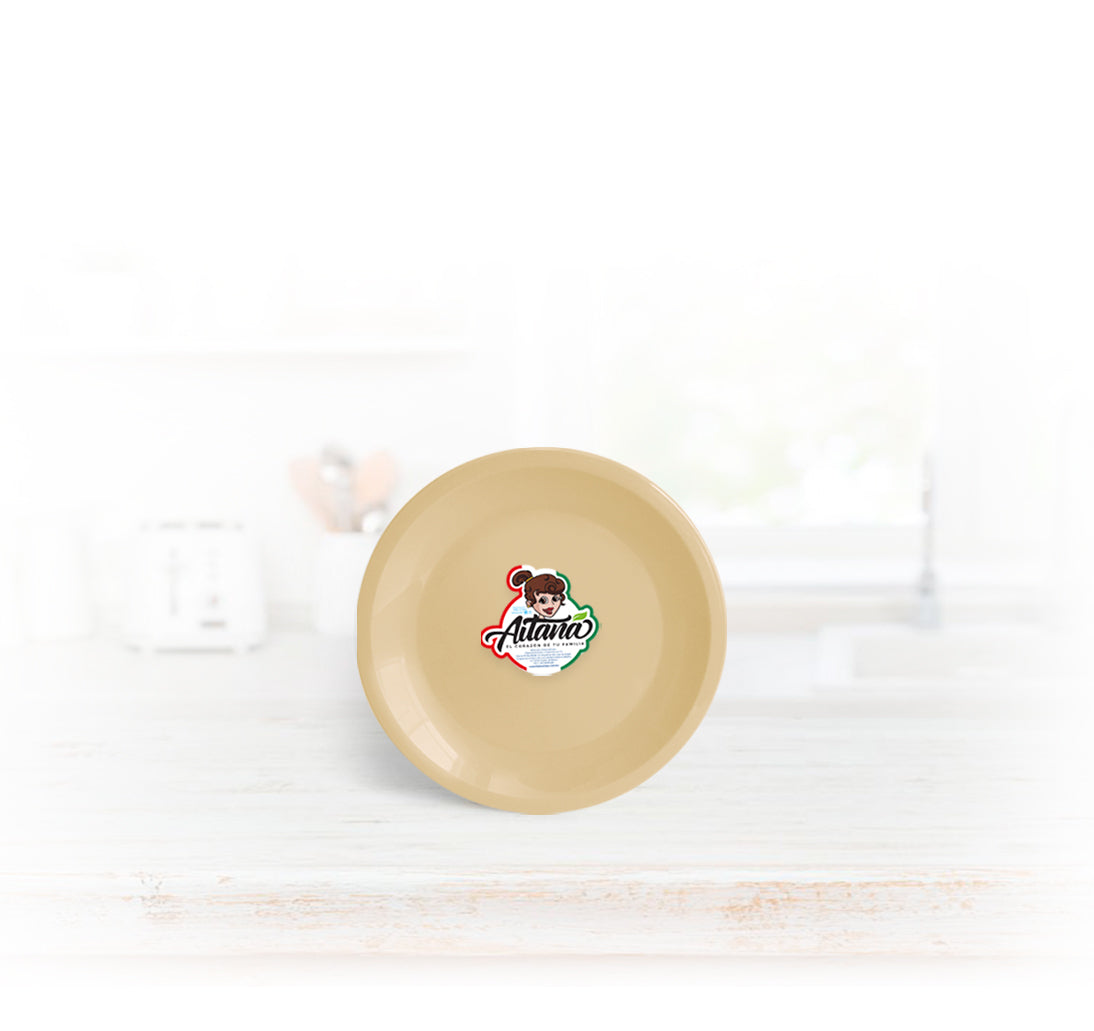 Plato beige postre 6.5