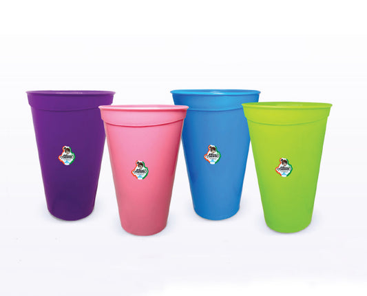 Vaso Blom 500 Ml. jumbo colores sólidos, de 4 pzas.