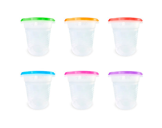 Bote Mérida traslúcido de 40 Lts. tapa de colores