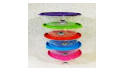 Tupper flor traslúcido redondo de 2.5 Lts.